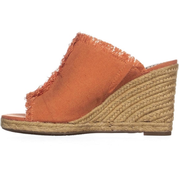 CIRCUS BY SAM EDELMAN Orange Wedge Sandals 6.5 - Picture 5 of 7